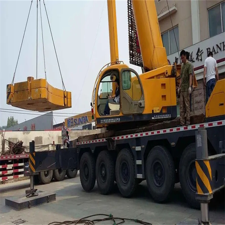 承德当地吊车出租|机器吊装|75吨|工厂搬迁服务